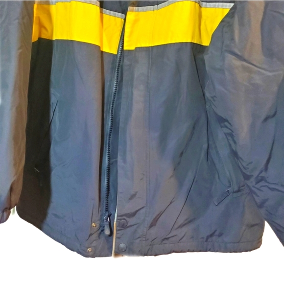 Vintage NAUTICA NS-83  Blue Jacket Fleece Lining Men - Picture 3 of 6